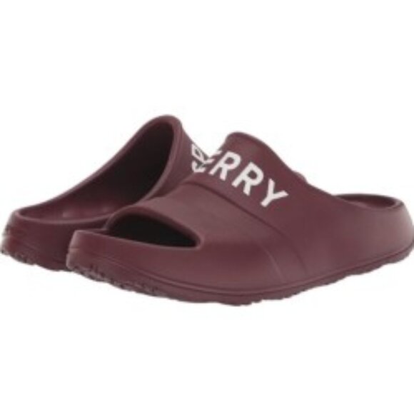 Sperry Men's float Zero Water Absorption Slide Sandals BURGUNDY 🆕NWT🏃♀️💨⚡🚚 - Picture 11 of 16